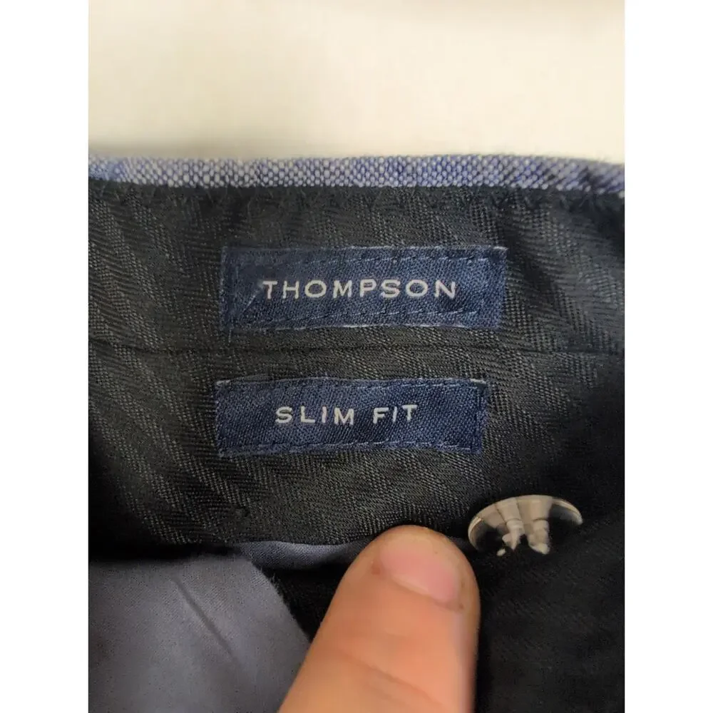 J.Crew blue Thompson Slim fit linen pants Size 32/30 Classic Preppy Coastal